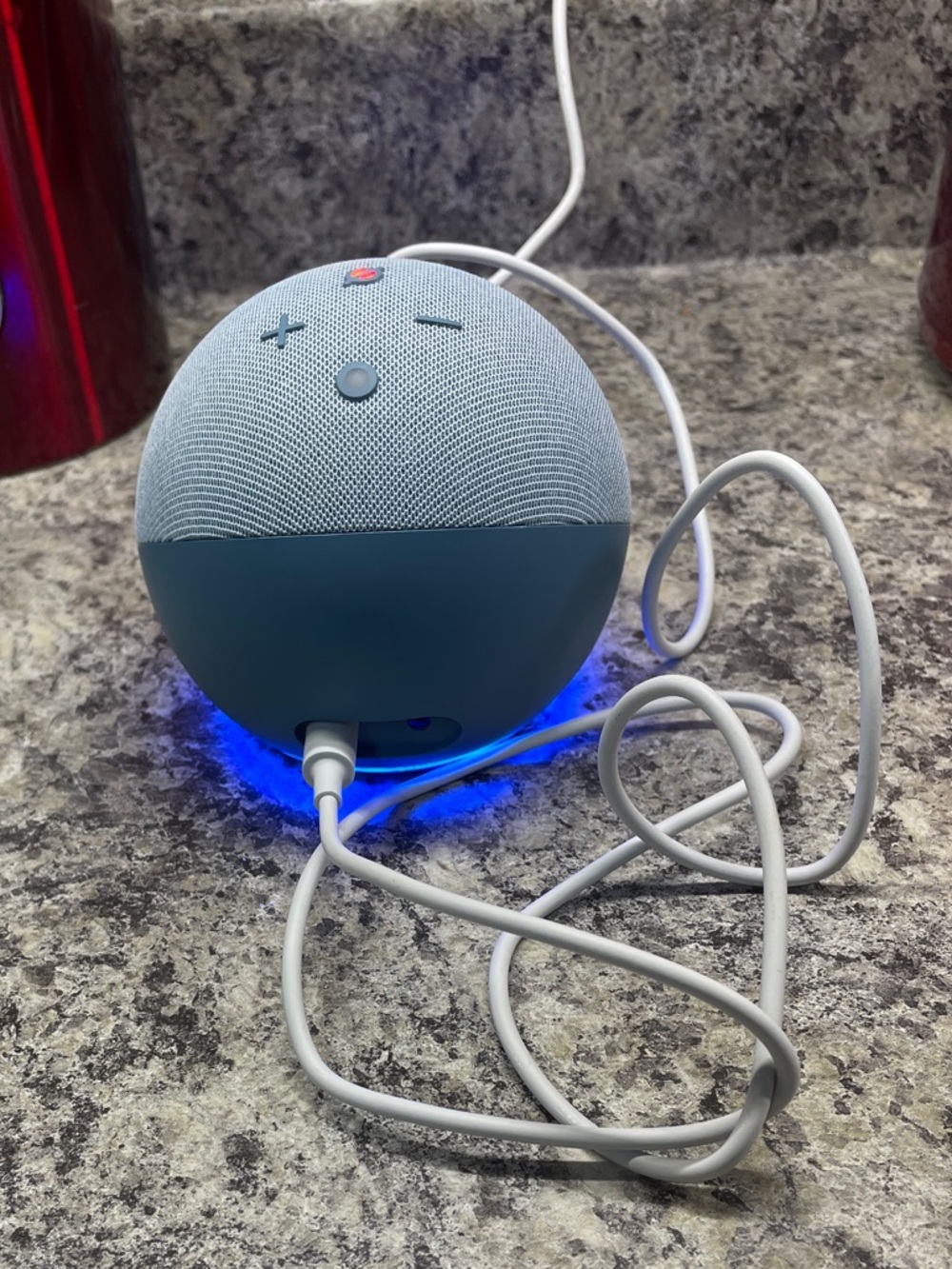 Echo Portable Smart Speaker in Light Blue and Teal